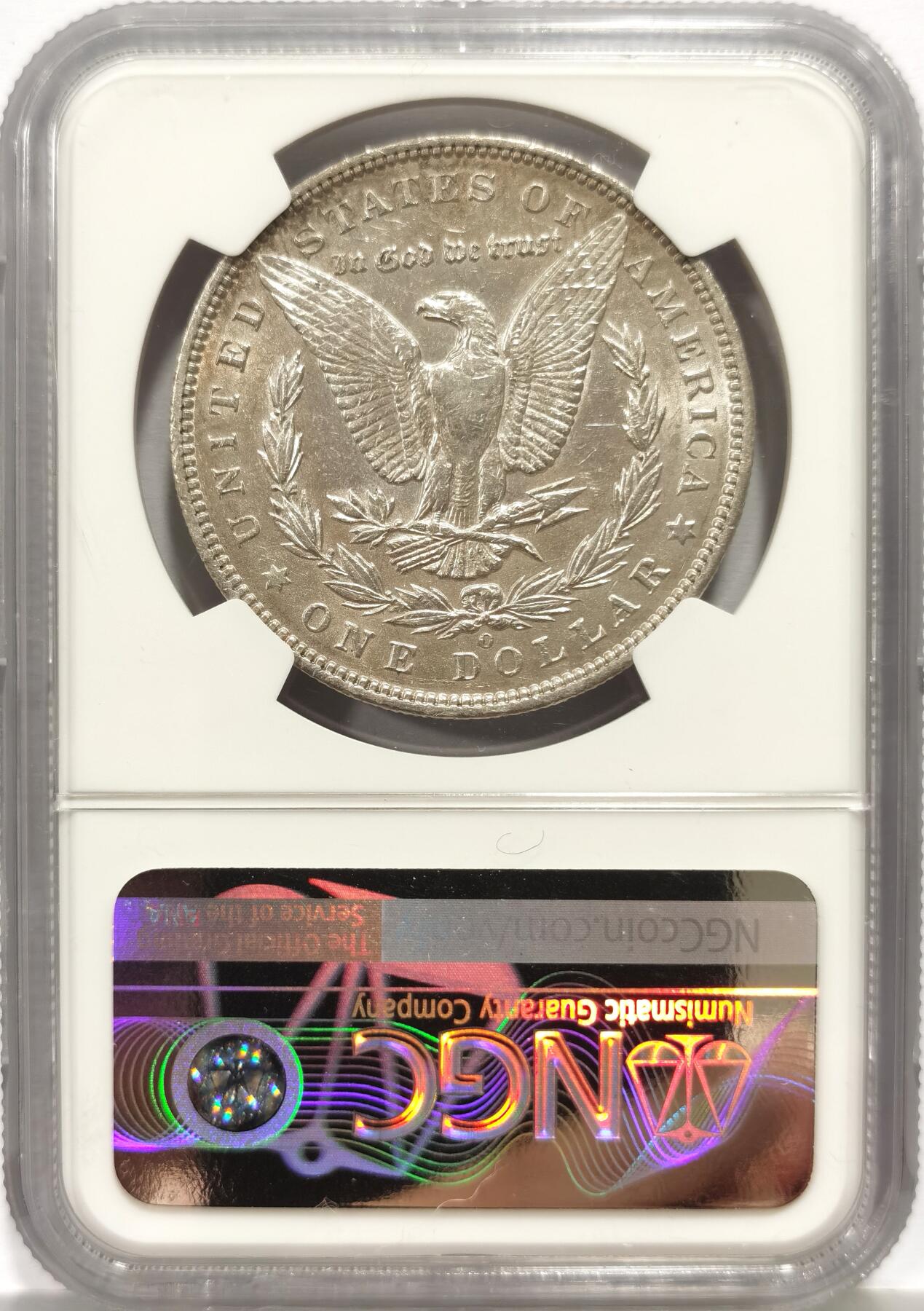 博洋堂世界钱币拍卖第156期（全场包邮） NGC AU50 美国1894年摩根 大特年 1893、1894、1895是摩根玩家最难凑的三个年份 国内更是少见 此枚状态尚可 带有底光 出分不易 值得入藏