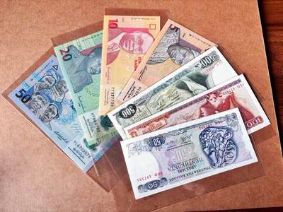 【Blue Auction】世界纸币精拍第773期——18级TOP拍卖/信誉/品质/专业/高效💫 - 【一组7张】希腊、尼日利亚纸币一组 全新UNC