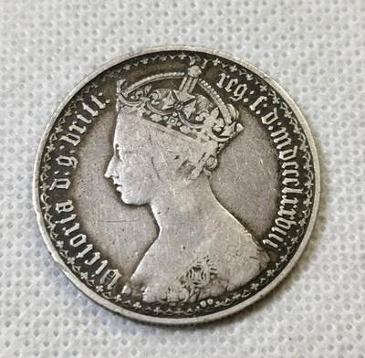 甄臻铺-世界币章拍卖（第46期）送拍享返佣金等优惠多多（1月10日精品场，敬请期待） - 1878年英国维多利亚女王哥特式弗洛林，原味好品，图案铭文都比较清晰，此类品相多为流通通货，这种品相已经很难得，凑品种专用，买一个少一个，细节见图