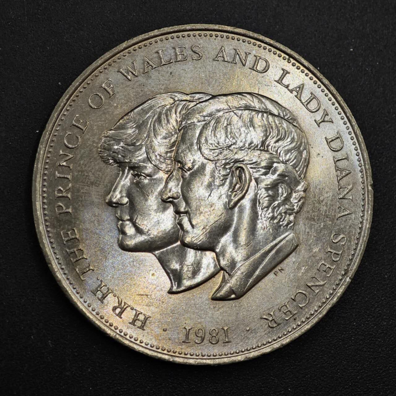 【淘币小摊】实时拍第八百四十三拍   散币场   满百包邮可预留二周 每周一统一发货   英国1981年戴安娜王妃大婚纪念币