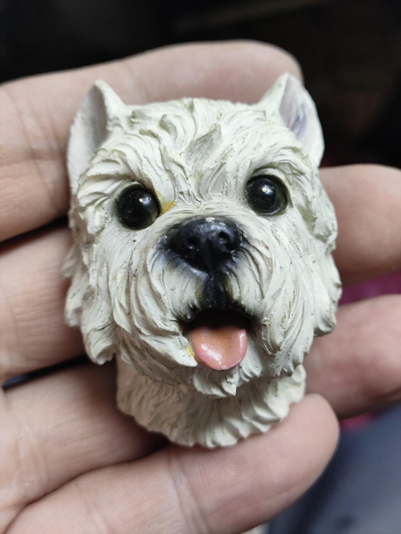 风光无限，精美冰箱贴A 西高地白梗造型的创意磁性树脂冰箱贴‌