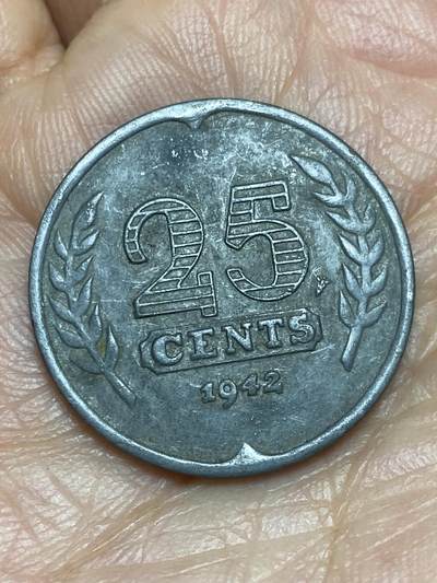 2026年第五场(总第一百七十四场）外国好品散币场(免佣金) - 荷兰🇳🇱1942年25分(二战德国占领时期)