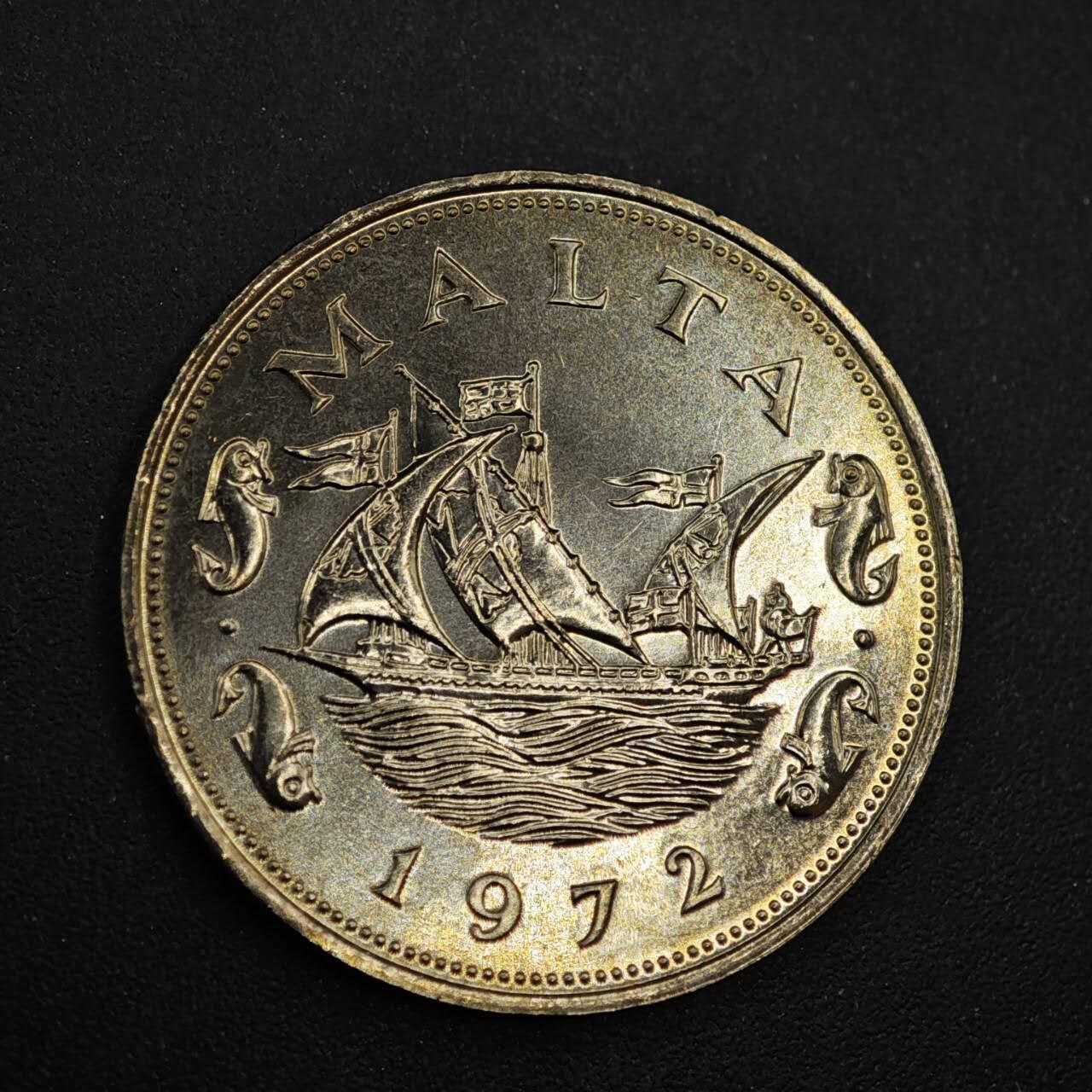 【淘币小摊】实时拍第八百四十三拍   散币场   满百包邮可预留二周 每周一统一发货   马耳他1972年10分镍币