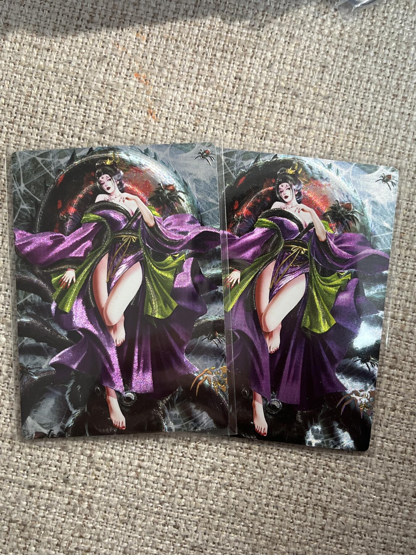 欢迎送拍、零成本上架，释放现金流，合理分配上拍卡品 【折光一对】蜘蛛精 奇典卡牌