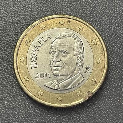 回流20260108 - 西班牙2011年1欧元双金属币 国王胡安·卡洛斯一世（Juan Carlos I）