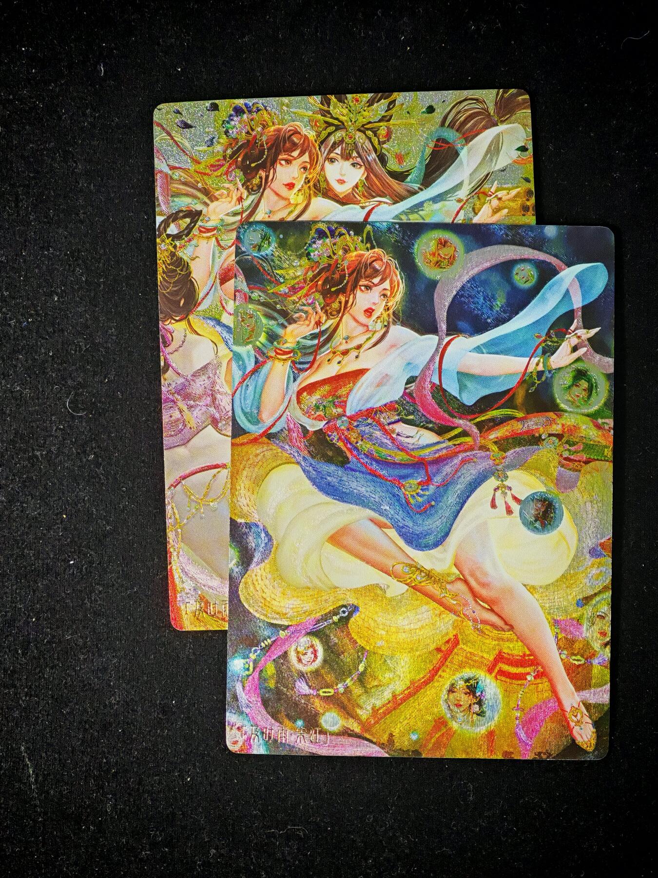 琦卡当当铺～第28期★★各种小漏~支持寄存★★~【9点40结束】扫码加群抽[包邮券]~ 水浒神姬宋江粗闪卡一套2张