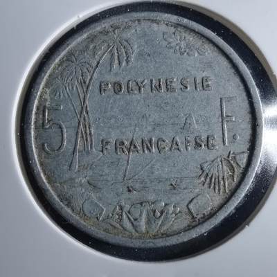沼泽如烟--第956场 - 法属波利尼西亚1965年5法郎
