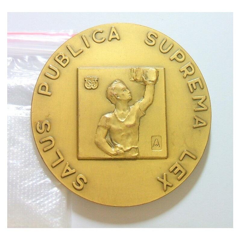 【旋风钱币】1月10日19:00准时开拍 精美欧洲币章、银币银章、第三帝国钱币等 全场包邮！ 【艺术】法国艺术大章 政治家冯布兰特高浮雕精制超大铜章 首见丰饶角分开版 60MM