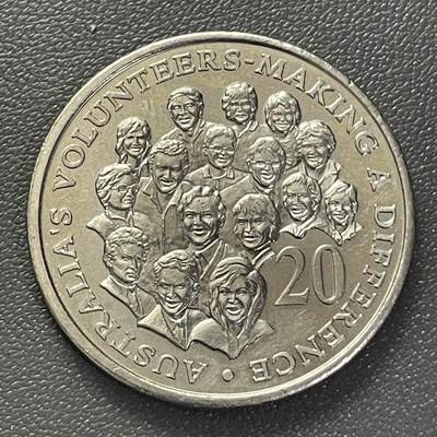 回流20260108 - 澳大利亚2003年20分志愿者纪念币