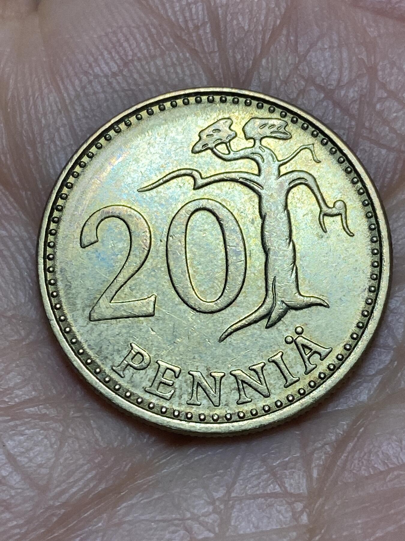 2026年第五场(总第一百七十四场）外国好品散币场(免佣金) 芬兰🇫🇮1984年20盆尼(N标)