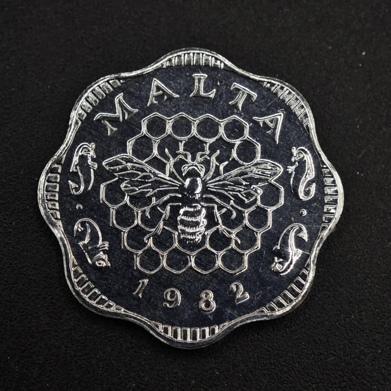 【淘币小摊】实时拍第八百四十三拍   散币场   满百包邮可预留二周 每周一统一发货   马耳他1982年3米尔十进制十年精制纪念币