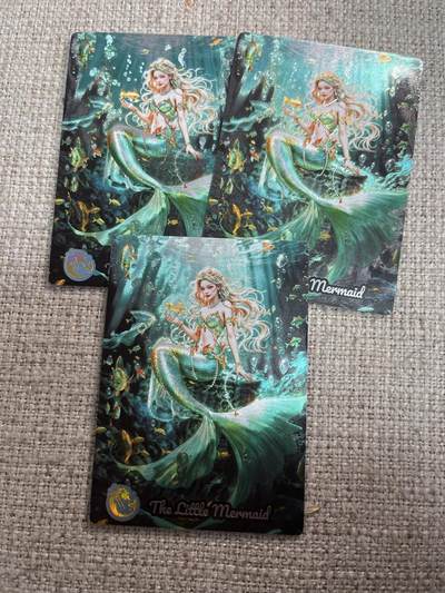 欢迎送拍、零成本上架，释放现金流，合理分配上拍卡品 - 【折光3张】美人鱼 奇典卡牌