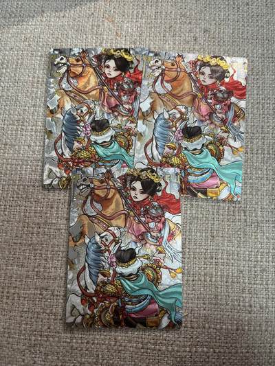 欢迎送拍、零成本上架，释放现金流，合理分配上拍卡品 - 【折光3张】王多毛 仇琼英 奇典卡牌