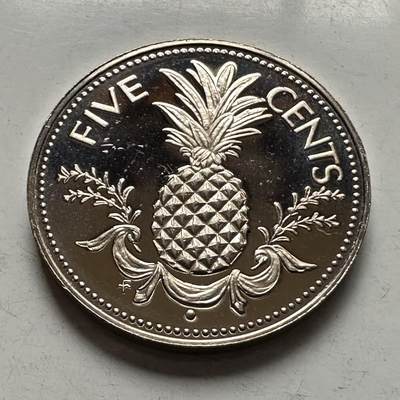 🌹外币初藏🌹🐯2026年第5场  每周二四六晚8️⃣点 接代拍 - 巴哈马1975年国徽版5分精制币