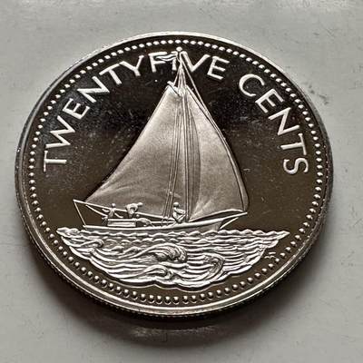 🌹外币初藏🌹🐯2026年第5场  每周二四六晚8️⃣点 接代拍 - 巴哈马1975年国徽版25分精制币