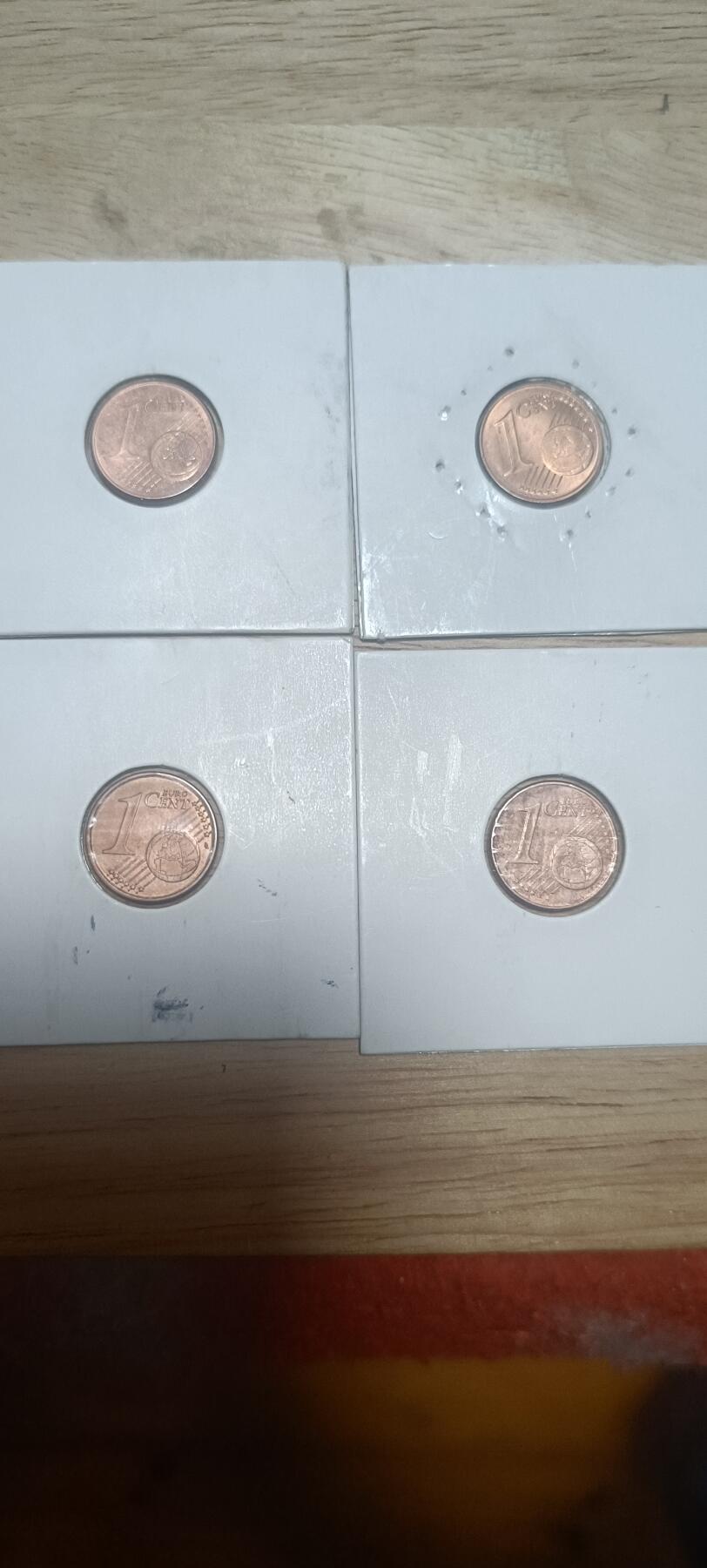 万国钱币阁第二场 1欧分四枚