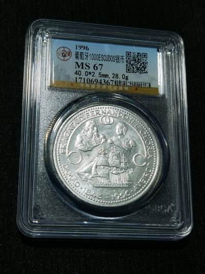 天下钱庄专场欢迎参拍 - 葡萄牙1000埃斯库多银币