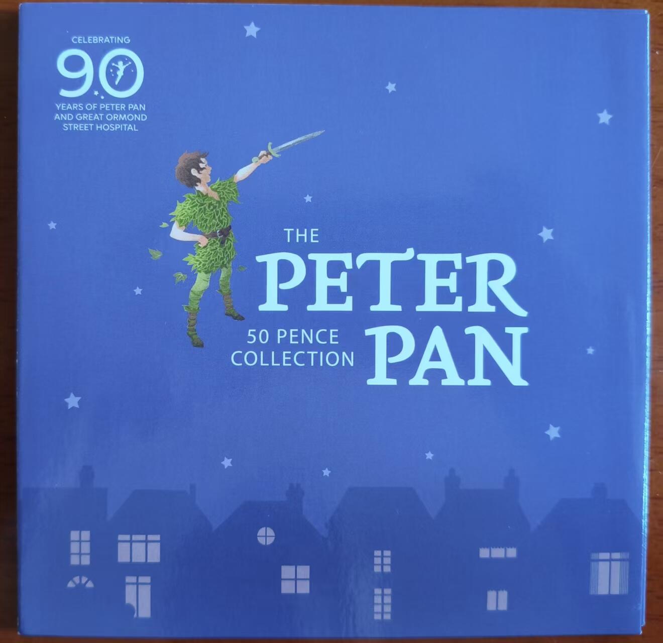 ❤️【币观天下】❤️ 第338期钱币拍卖- 2026.1.9周五晚上6点半场-长期征集拍品 马恩岛2019年小飞侠彼得潘50便士六枚MS