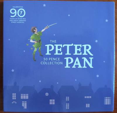 ❤️【币观天下】❤️ 第338期钱币拍卖- 2026.1.9周五晚上6点半场-长期征集拍品 - 马恩岛2019年小飞侠彼得潘50便士六枚MS