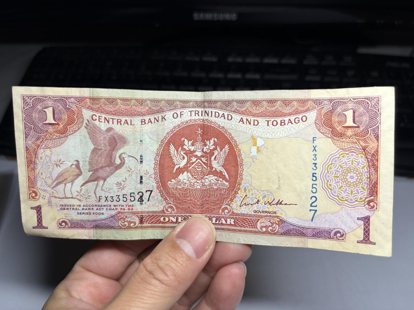 2026年集古藏今外币拍卖第一期-第3场—（总第300拍-纸币专场），本期拍完结算一次，发货时间2-3天，休息几天后继续新的一期拍卖。 2006年特立尼达和多巴哥一元