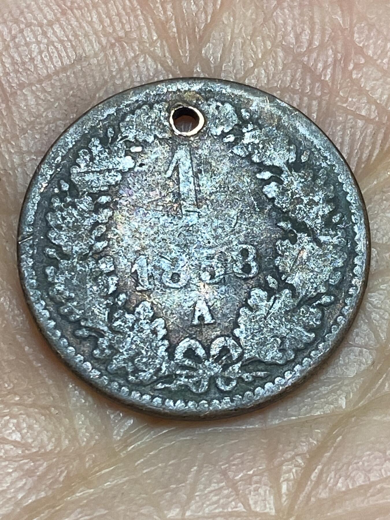 2026年第五场(总第一百七十四场）外国好品散币场(免佣金) 奥地利帝国1858年1克鲁泽(弗朗茨·约瑟夫一世第二版首发年，A标维也纳造)