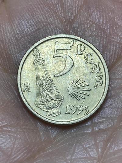 2026年第五场(总第一百七十四场）外国好品散币场(免佣金) - 西班牙🇪🇸1993年5比塞塔(圣雅各布禧年纪念币)