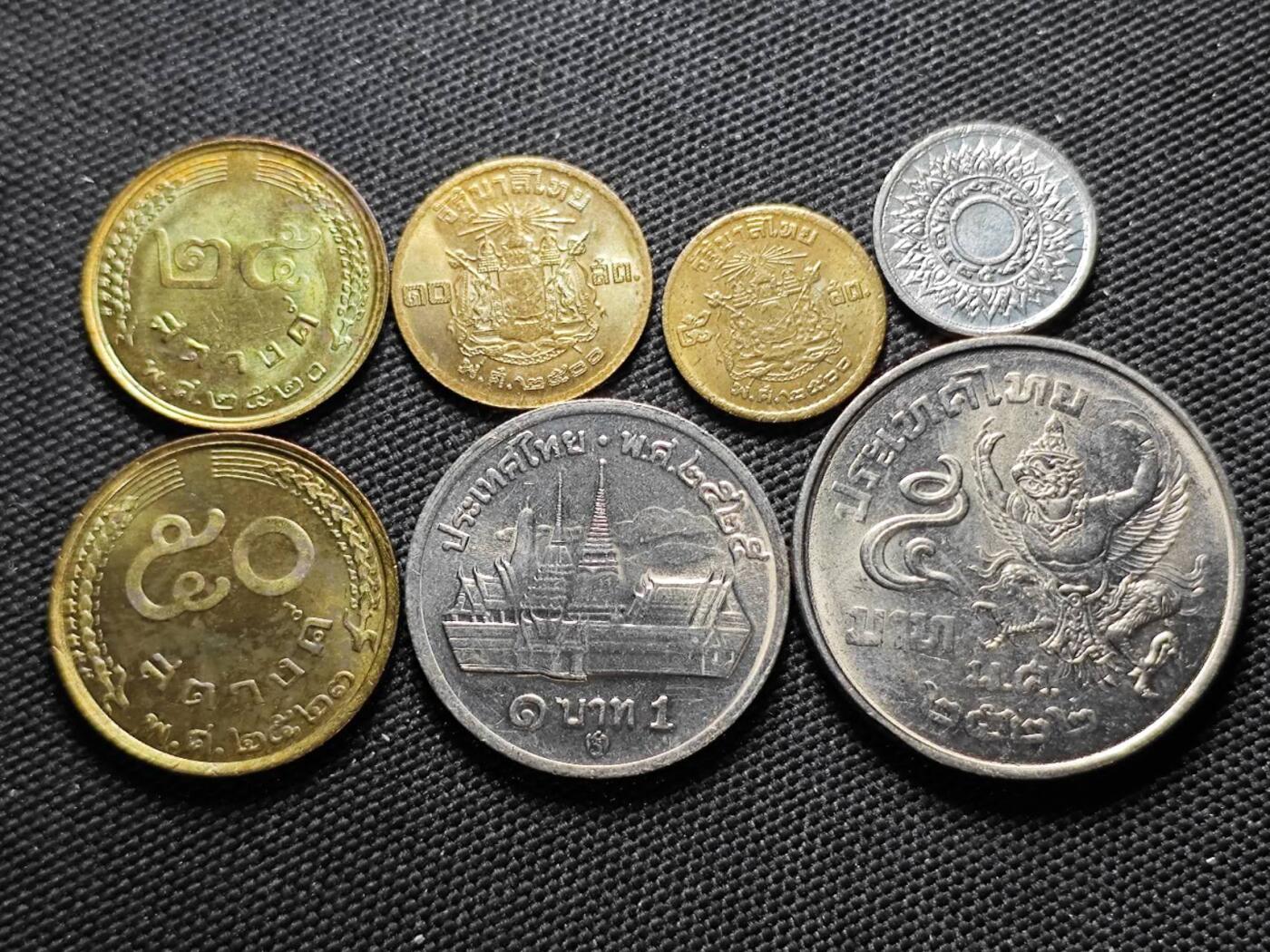 KK钱币收藏小铺  第387期  2月预留时间 周末发货  泰国 好品一组