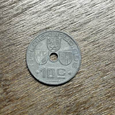 【铜匠收藏】★第135场★散币场，不寄存！！无佣金，30包邮。不满30元，支付5元运费。《接受代拍 代送NGC评级》 - 1946 德占老比利时 10分 锌币