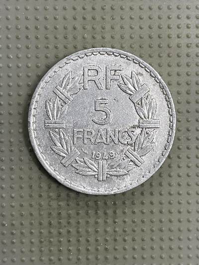 2026年第5场各国散币拍卖（总第155场） - 法国1949年5法郎