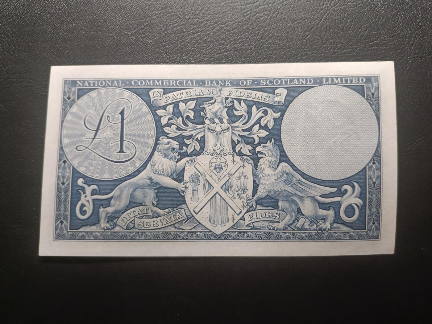 2026一月第二期，总212期 苏格兰国家商业银行1959年1镑UNC-，福斯铁桥和银行徽章，早期少见品种