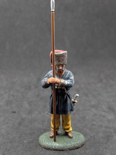 凯旋世界勋赏（第21期冬季大拍）（欢迎送拍）（对拍品有疑问请询问客服，不接受到手刀，出价默认拍品品相。请认真阅读拍卖规则！出价默认已认可！）（收到货请录制开箱视频，无视频概不处理问题。） - 西班牙Del Prado品牌出品的1812-1814年俄国乌拉尔哥萨克骑兵金属兵人模型