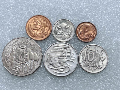 第一海外回流一元起拍收藏 散集专场  第288期 - 澳大利亚硬币 6枚 原光带光品