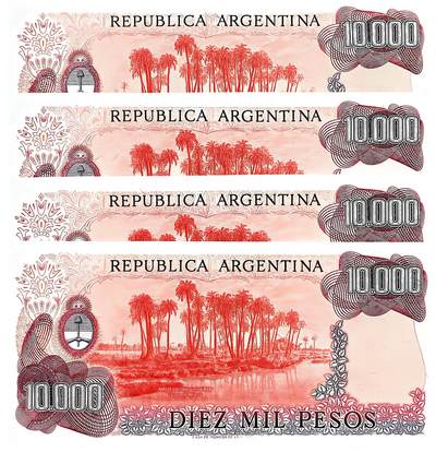 回流20260108 - 阿根廷中央银行10000比索4连号 伊贝拉沼泽国家公园 