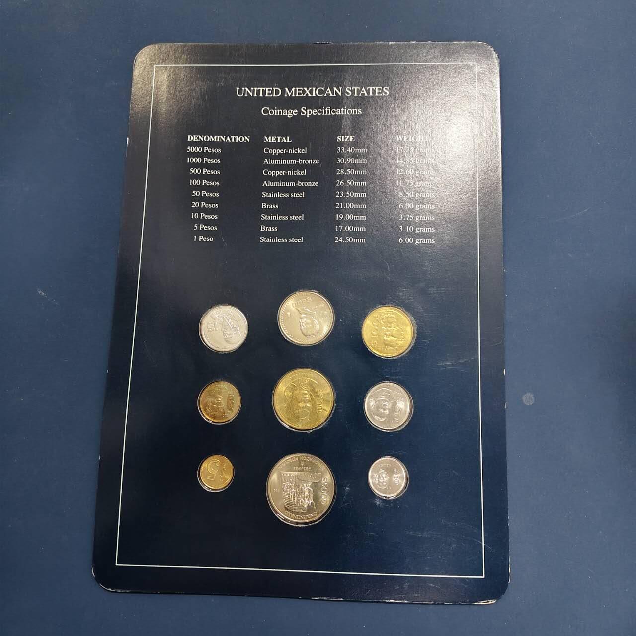 【全场包邮】纯粹捡漏拍492场【封装套币专场】-注意佣金 【富兰克林·世界各国硬币系列邮币卡】墨西哥合众国2