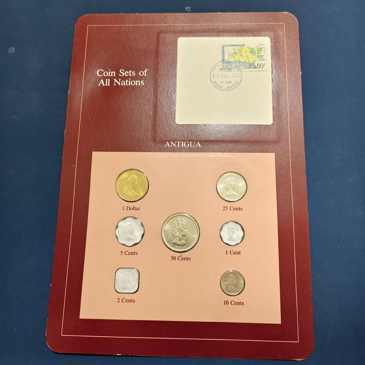 【全场包邮】纯粹捡漏拍492场【封装套币专场】-注意佣金 【富兰克林·世界各国硬币系列邮币卡】安提瓜（加勒比岛国）2