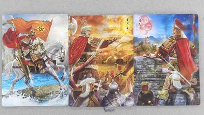 满200包邮！龙虎卡牌-七一场（满200元包邮，无佣金，每周六结拍，欢迎送拍） - 普卡3张 苍海承风 满江红 白羽 - 岳飞&金兀术