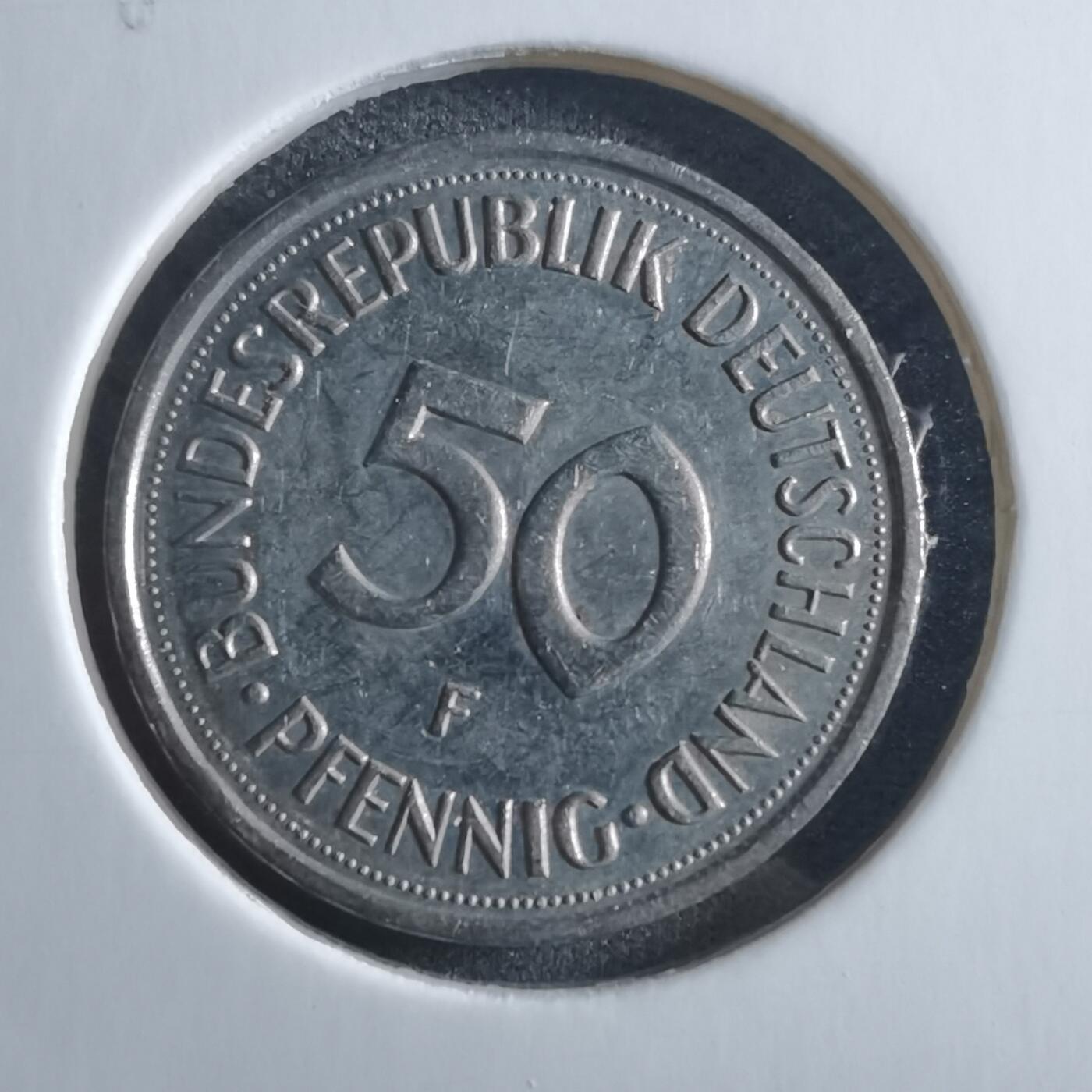 沼泽如烟--第955场 德国1993年50芬尼