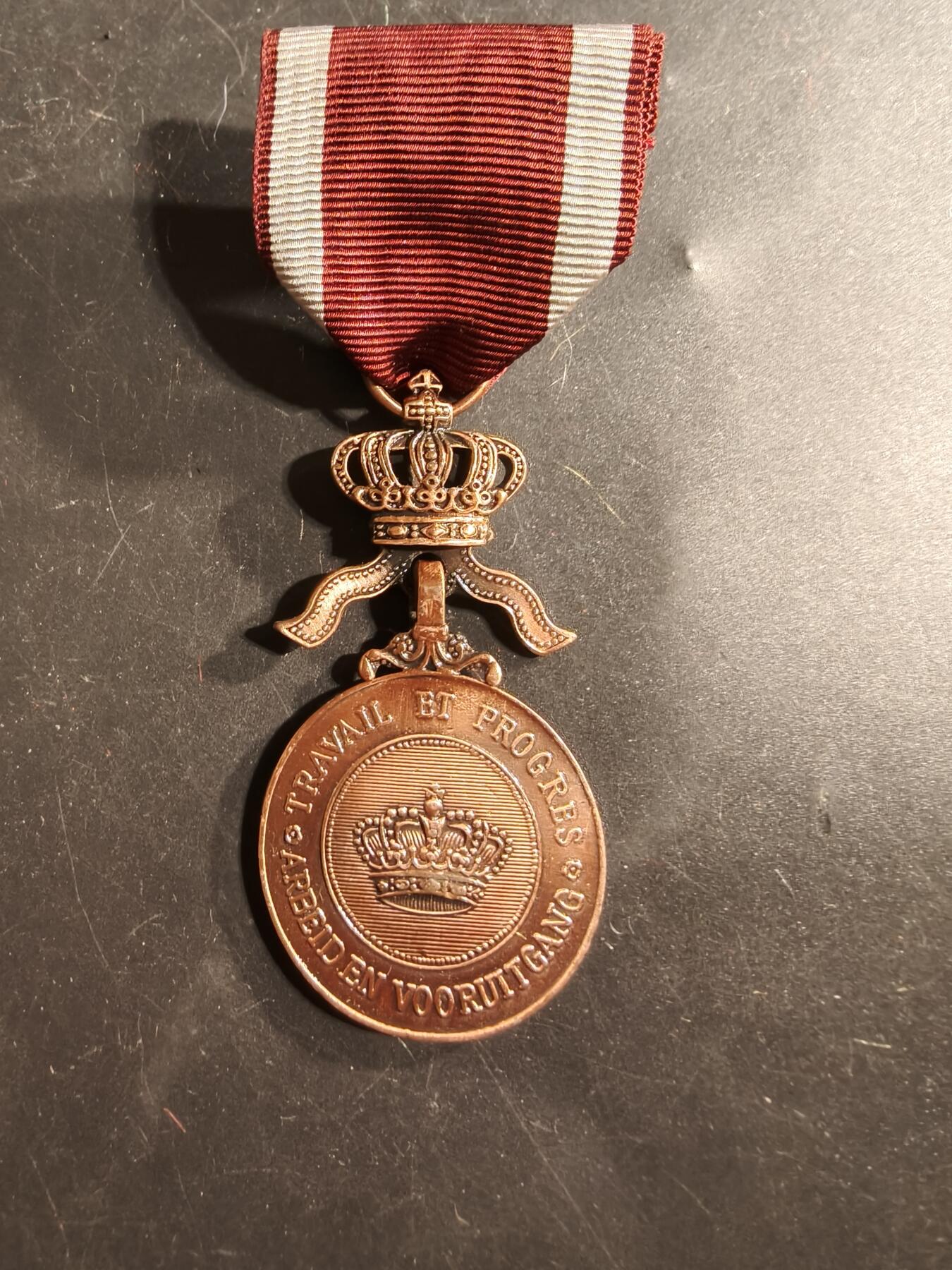 老王徽章第175期 比利时铜级王冠奖章