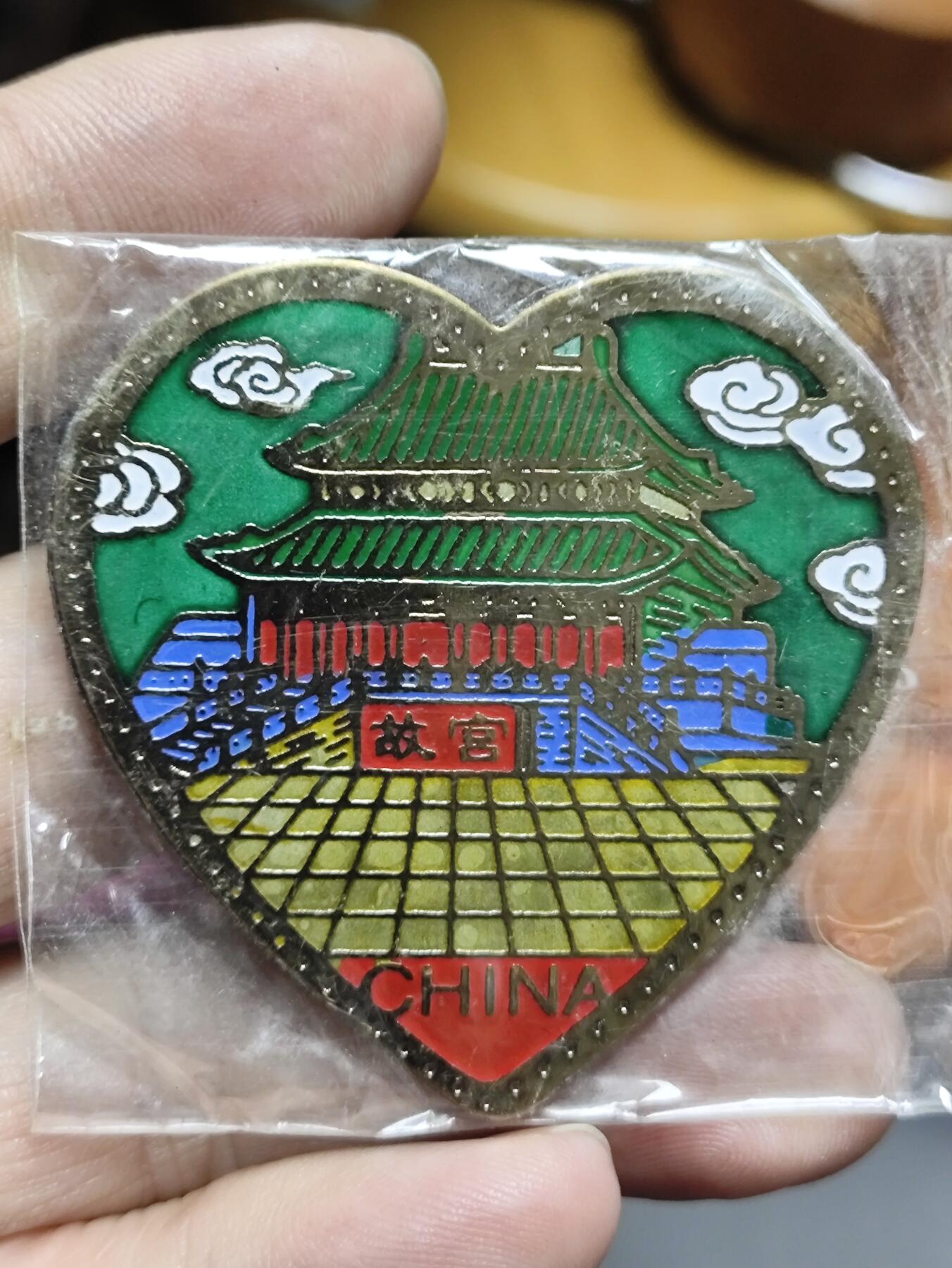 浓郁中国风景泰蓝冰箱贴