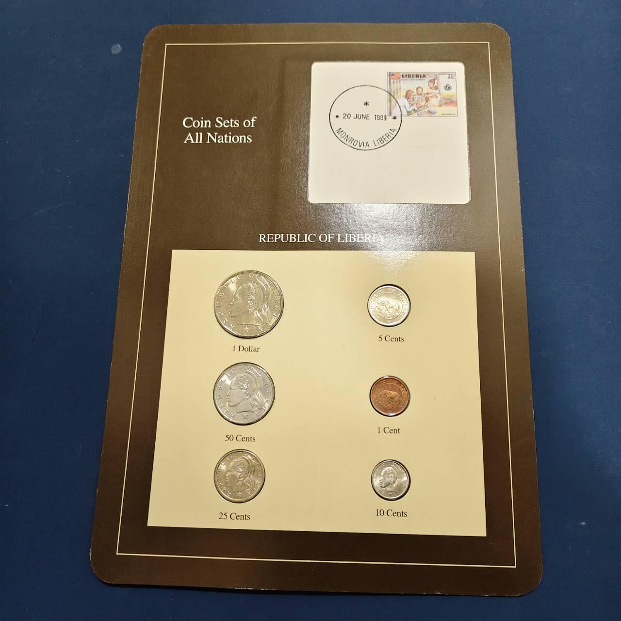 【全场包邮】纯粹捡漏拍492场【封装套币专场】-注意佣金 【富兰克林·世界各国硬币系列邮币卡】利比里亚共和国2