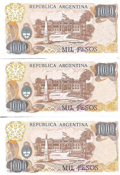 回流20260108 - 阿根廷中央银行1000比索三连号 阿根廷总统官邸