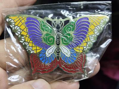 浓郁中国风景泰蓝冰箱贴 - 蝴蝶