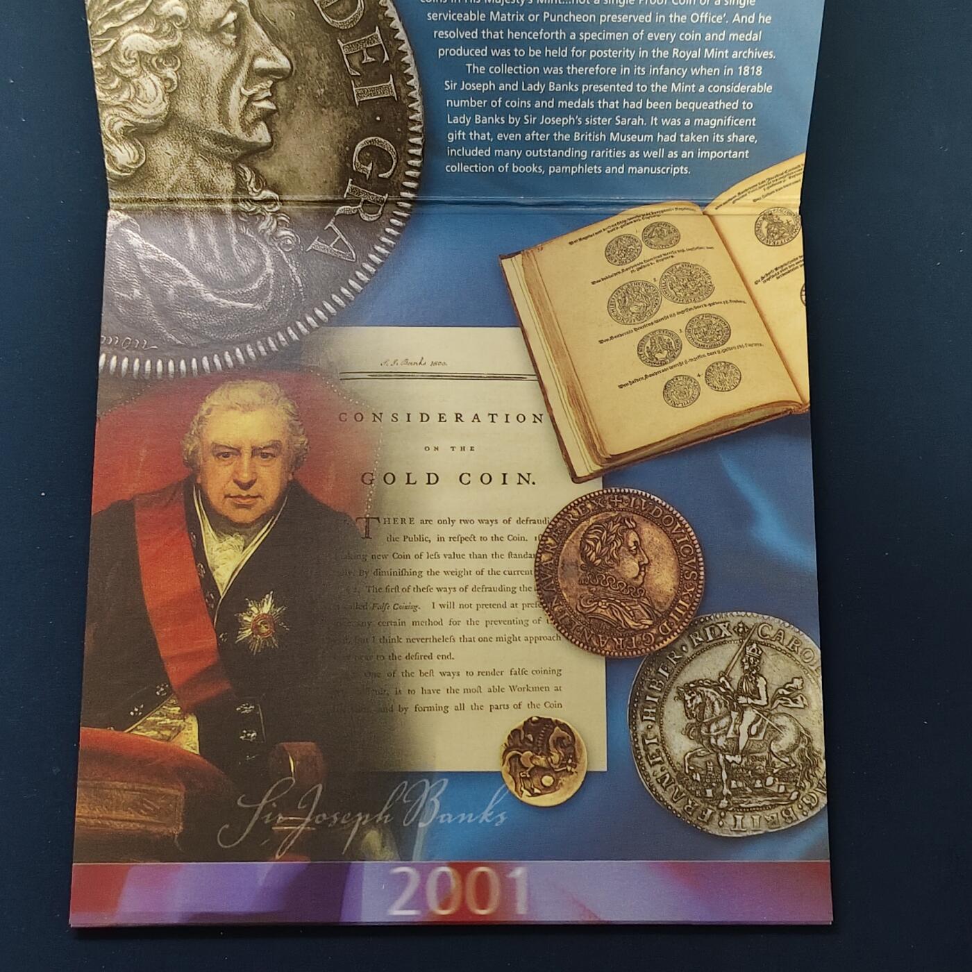 【全场包邮】纯粹捡漏拍492场【封装套币专场】-注意佣金 英国2001年官方封装套币-2镑马可尼电报+2镑机械时代+1镑凯尔特十字+流通套币