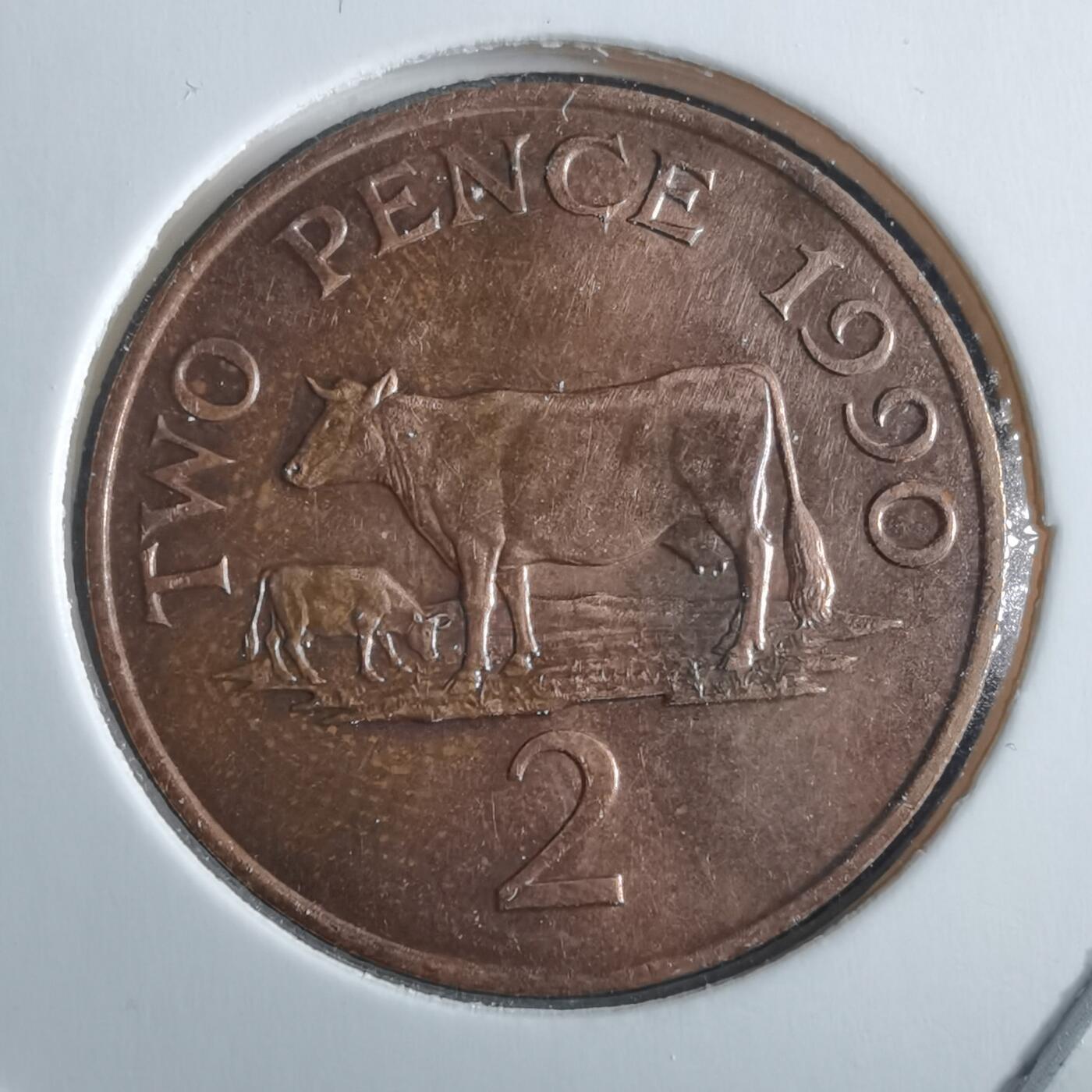 沼泽如烟--第955场 根西1990年2便士