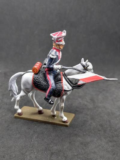 凯旋世界勋赏（第21期冬季大拍）（欢迎送拍）（对拍品有疑问请询问客服，不接受到手刀，出价默认拍品品相。请认真阅读拍卖规则！出价默认已认可！）（收到货请录制开箱视频，无视频概不处理问题。） - 英国皇家骑兵卫队（皇家蓝军/生命卫队）骑乘金属兵人模型