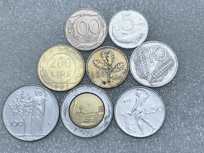 第一海外回流一元起拍收藏 散集专场  第288期 - 意大利硬币 8枚