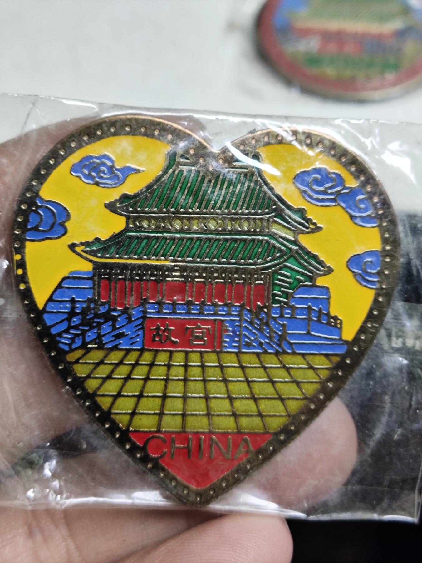 浓郁中国风景泰蓝冰箱贴