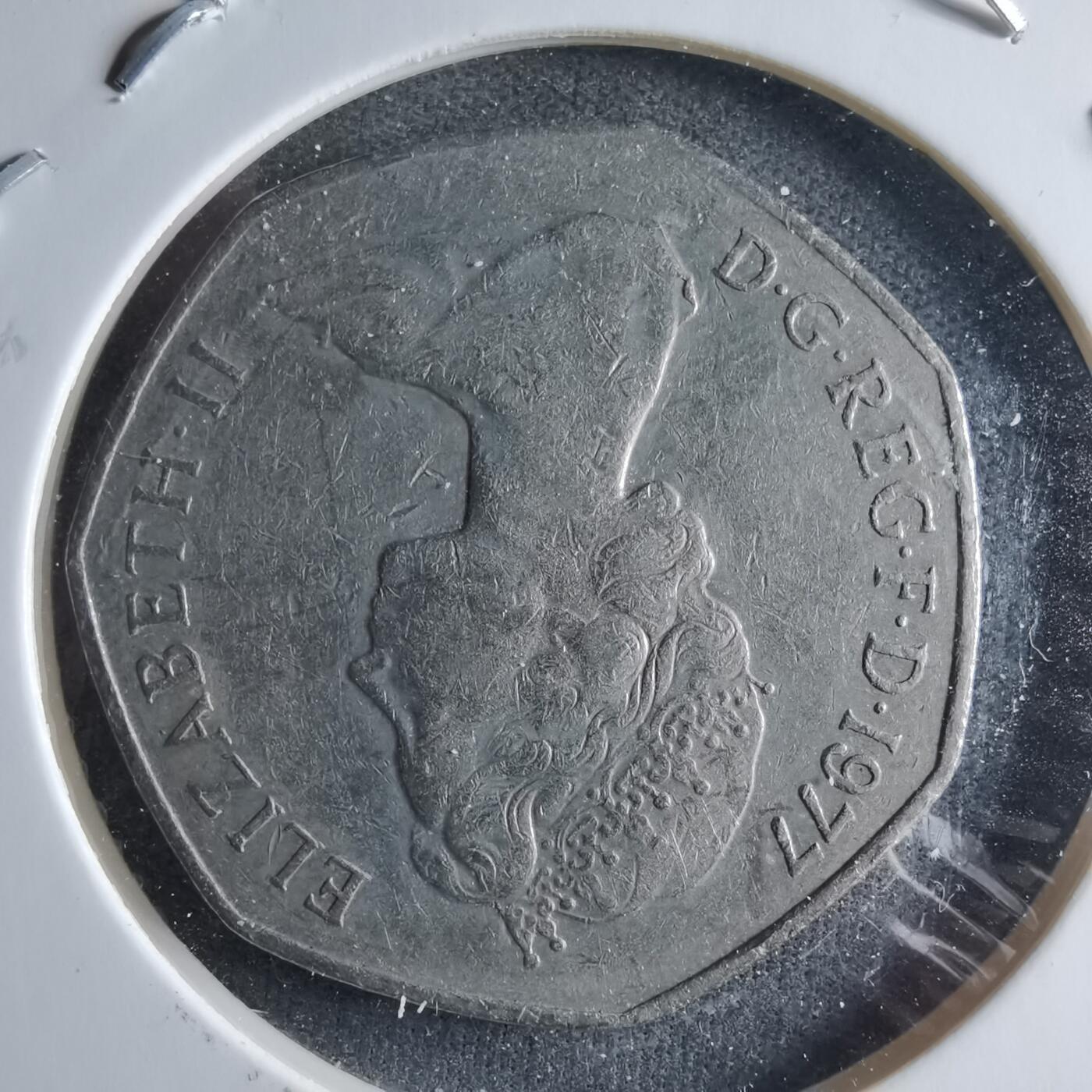 沼泽如烟--第955场 英国1977年1便士