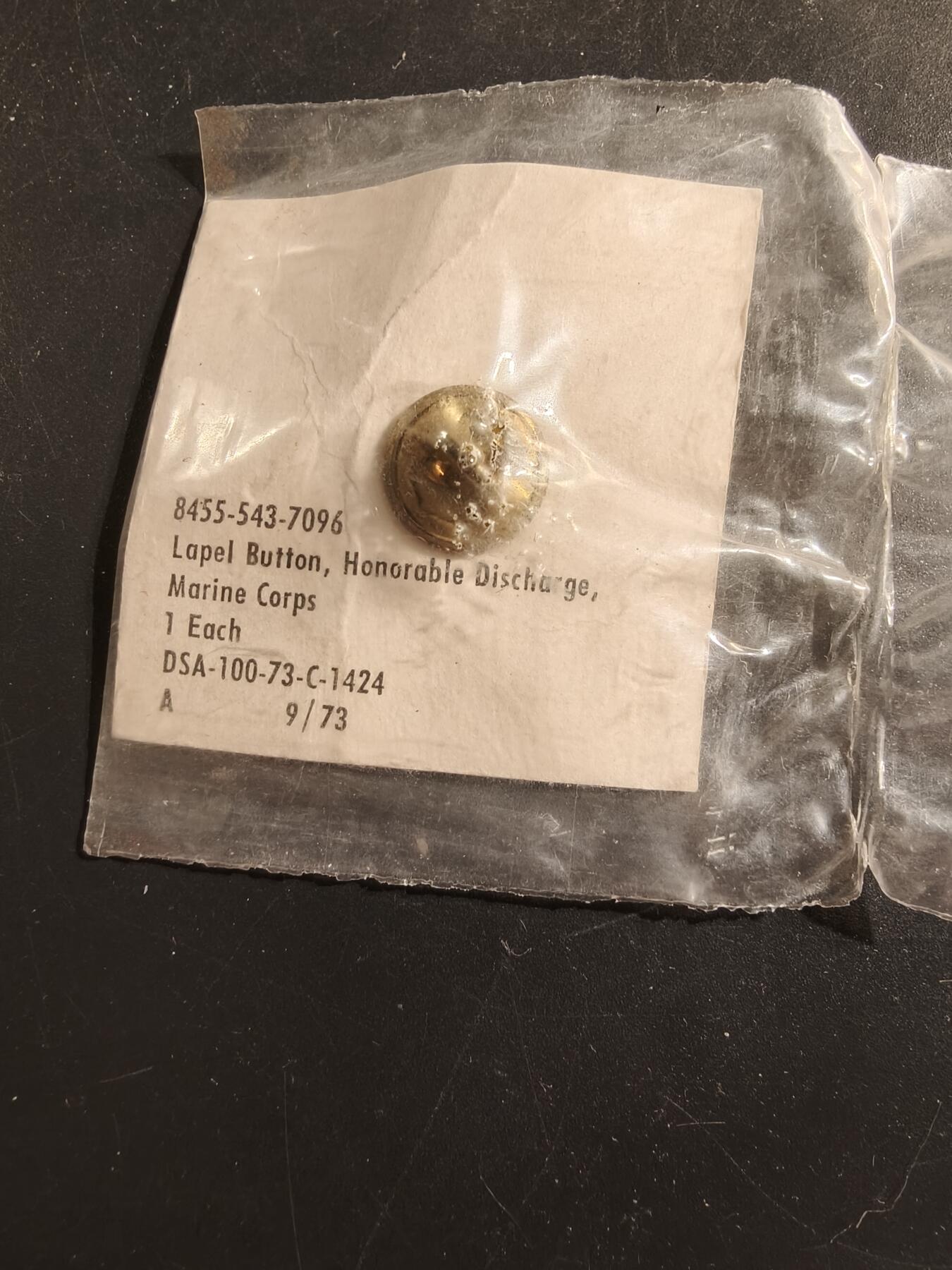 老王徽章第175期 美国海军陆战队荣誉退休证章     原封未拆