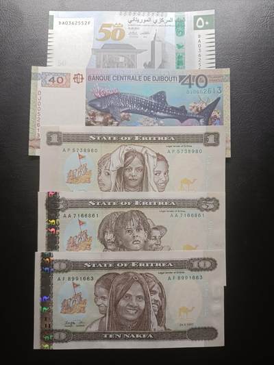 2026一月第二期，总212期 - 非洲纸币批量五张UNC